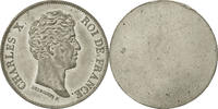 France 40 Francs Coin, Charles X, Undated, Concours de Desboeufs -