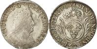 France 1/2 Ecu Coin, Louis XIV, 1/2 Écu aux palmes, Lille -