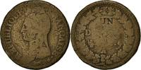 France Decime Coin, Dupré, Paris, Bronze, KM:637.1 -