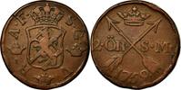 Sweden 2 Ore, S.M. Coin, Adolf Frederick, Copper, KM:461 -