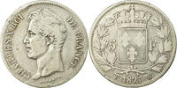 France 5 Francs Coin, Charles X, Lille, Silver, KM:728.13 -