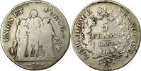 France 5 Francs Coin, Union et Force, Perpignan, Silver -