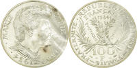 France 100 Francs Coin, Marie Curie, ESSAI, Silver, KM:E129 -