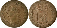 France Sol Coin, Louis XVI, Sol ou sou, Bordeaux, Copper -