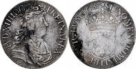 France Écu à la cravate Louis XIV, Bayonne, Silver -