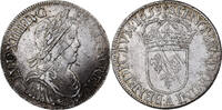 France Écu à la mèche longue Louis XIV, Paris, Silver -