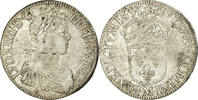 France Ecu Coin, Louis XIV, Écu à la mèche longue, Toulouse -