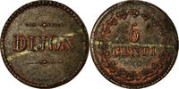 France 5 Centimes Coin, Delarue, Dijon, ESSAI, Bronze, Mazard:1391 -
