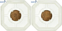France 2 Centimes Coin, Bordeaux, GENI, MS64RB, Bronze, graded -