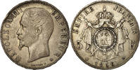 France 5 Francs Coin, Napoleon III, Strasbourg -