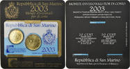 San Marino Set 20c + 50c -