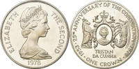 Tristan Da Cunha Crown Coin, Elizabeth II, Pobjoy Mint, Proof -