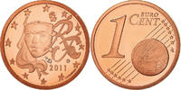 France Euro Cent Proof / BE, Copper Plated Steel, KM:1282 -