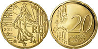 France 20 Euro Cent Proof / BE, Brass, KM:1411 -