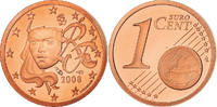 France Euro Cent Proof / BE, Copper Plated Steel, KM:1282 -
