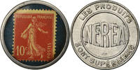 France 10 Centimes Coin, Les Produits NEREA, Timbre-Monnaie -