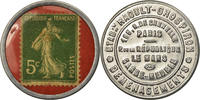 France 5 Centimes Coin, Etablissements Raoult-Grospiron, Timbre-Monnaie -