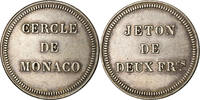 Monaco Token Casino, Deux Francs, Cercle, Silver -