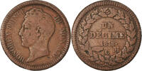 Monaco Decime Coin, Honore V, Copper, KM:97.1 -