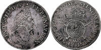 France 1/2 Écu de Flandre aux insignes Louis XIV, Lille, reformed -