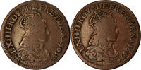 France Liard Coin, Louis XIV, Corbeil, Fautée, double avers -