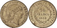 France 20 Francs Coin, Concours de Bouvet, ESSAI, Tin -
