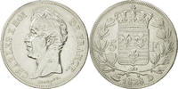 France 5 Francs Coin, Charles X, Lyons, Silver, KM:728.4 -