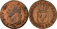 France Sol Coin, Louis XVI, Sol ou sou, Paris, Copper -
