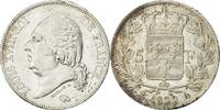 France 5 Francs Coin, Louis XVIII, Louis XVIII, Paris -