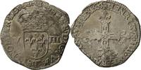 France 1/8 Ecu Coin, Henri IV, Nantes, Silver, Duplessy:1223 -