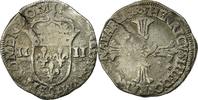 France 1/4 Ecu Coin, Henri IV, Rennes, Silver, Sombart:4686 -