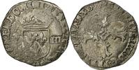 France 1/8 Ecu Coin, Henri IV, Bayonne, Silver, Sombart:4688 -