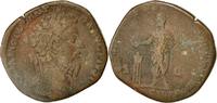Sestertius Coin, Commodus, Rome, Copper, RIC:454a -