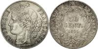 France 50 Centimes Coin, Cérès, Paris, Silver, KM:834.1 -