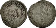 France Douzain aux croissants Coin, Henri II, Bordeaux -