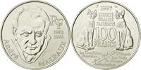 France 100 Francs Coin, André Malraux, Silver, KM:1188 -