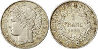 France Franc Coin, Cérès, Paris, Silver, KM 822.1 -