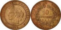 France 10 Centimes Coin, Cérès, Paris, Bronze, KM 815.1 -