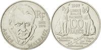 France 100 Francs Coin, André Malraux, Silver, KM:1188 -