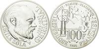 France 100 Francs Coin, Zola, Pessac, ESSAI, Silver, KM:E131 -