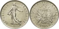 France 5 Francs Coin, Semeuse, Paris, Nickel Clad -
