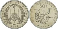 Djibouti 50 Francs Coin, Paris, ESSAI, Copper-nickel, KM:E6 -