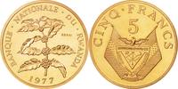 Rwanda 5 Francs Coin, Paris, ESSAI, Bronze, KM:E5 -