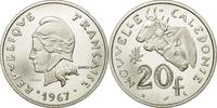 New Caledonia 20 Francs Coin, Paris, ESSAI, Nickel, KM:E12 -