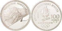 France 100 Francs Coin, Silver, KM:971 -