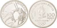 France 100 Francs Coin, Silver, KM:983 -