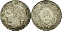 France 50 Centimes Coin, Cérès, Paris, Silver, KM:834.1 -