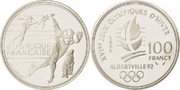 France 100 Francs Coin, Silver, KM:980 -