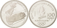 France 100 Francs Coin, Silver, KM:981 -