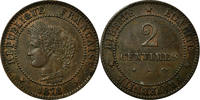 France 2 Centimes Coin, Cérès, Bordeaux, Bronze, KM:827.2 -
